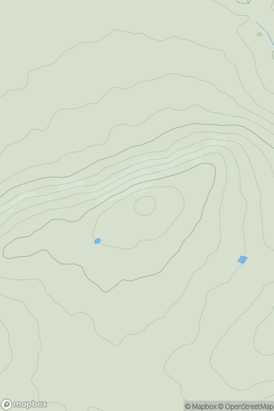 Thumbnail image for Carn Brea [South West England] [SW683407] showing contour plot for surrounding peak